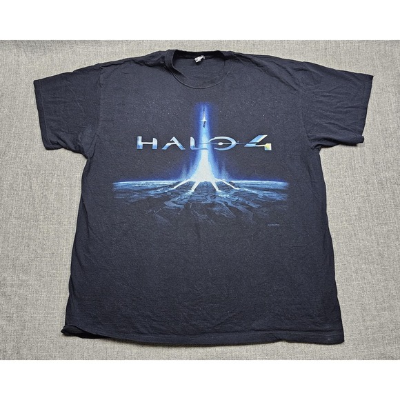 Halo 4 Shirt Mens 2XL Black Video Game Graphic Tee Jerzees 2012 Microsoft